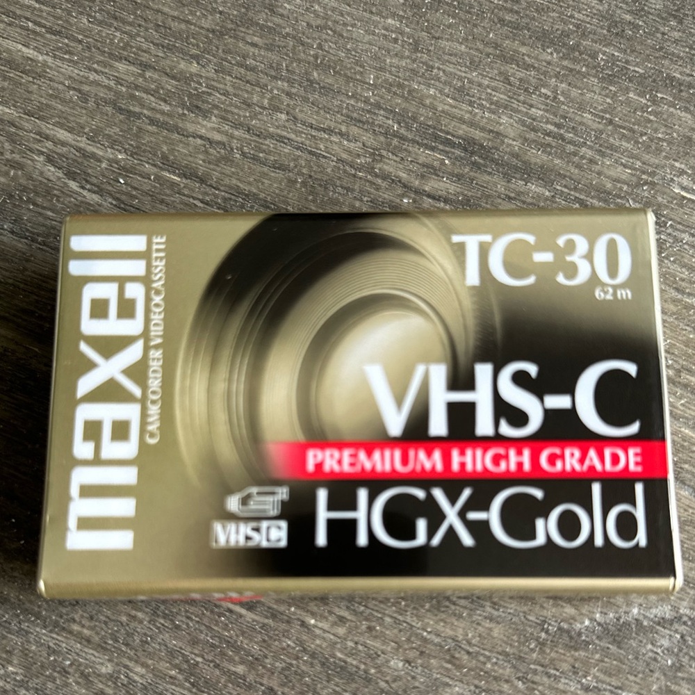 Maxell VHS-C Video Tape Cassette, 30 Minutes